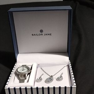 Silver Necklace and Watch Set